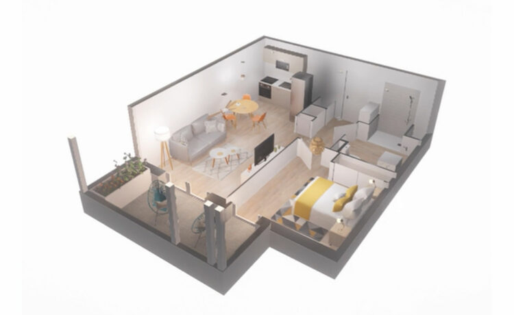 Programme neuf Appartement 2 pièces 44m² 3